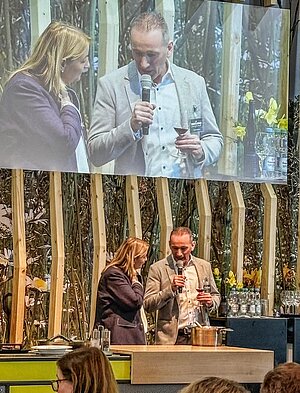 Bühnenauftritt von Frieder Schäfer auf der Grünen Woche