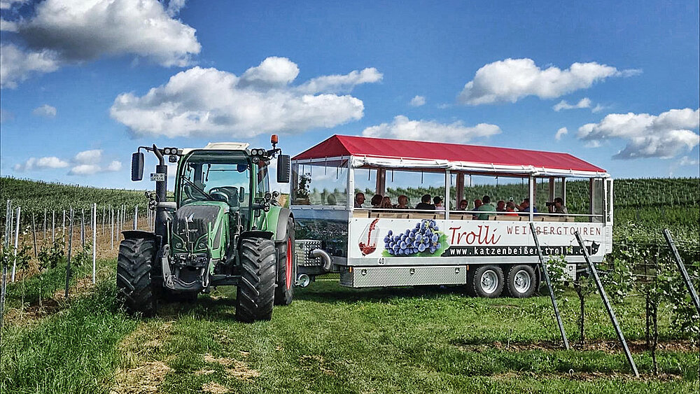 Der Weinprobe-Planwagen