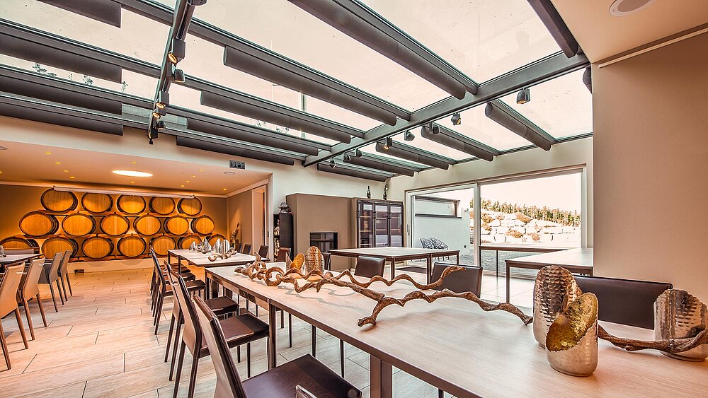 Innenaufnahme des Barrique-Saals