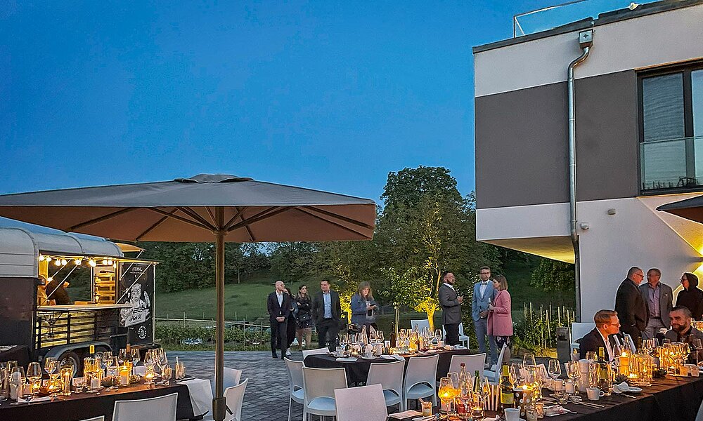 Winzerhof während eines Events