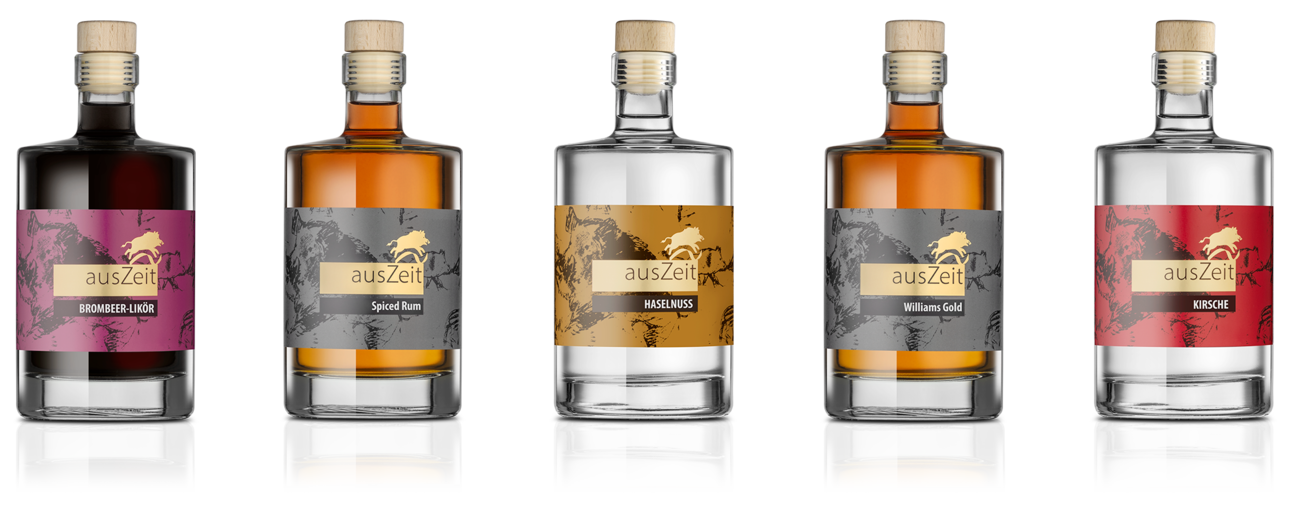 Ein Teil unserer Destillate Kollektion