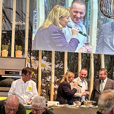 Bühnenauftritt von Frieder Schäfer auf der Grünen Woche