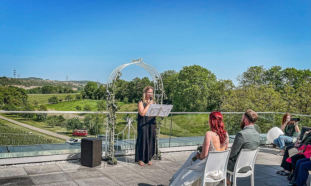 Die Eber-Lounge während einer Trauung